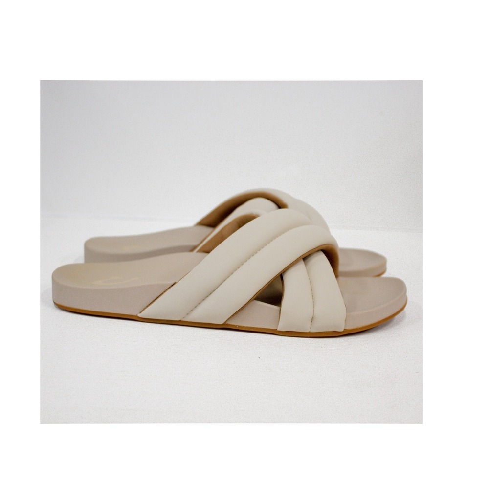 OluKai Hila Sandal Beige Slides Women's Size 9 US/ 39 EUR- Neutral, Casual Chic - Picture 3 of 10